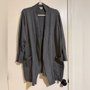 Avenue Charcoal Knit Cardigan